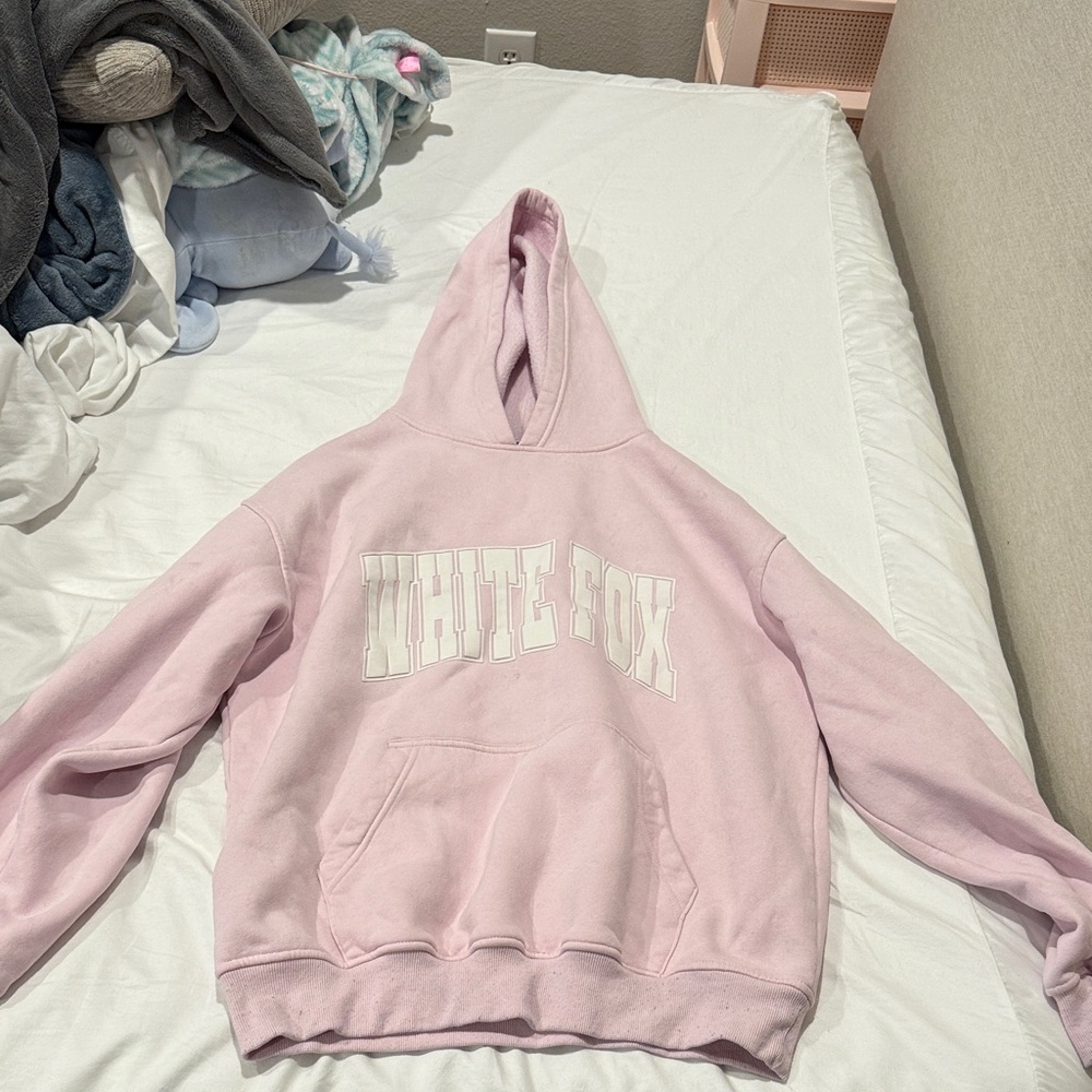 White Fox Boutique Light Pink Hoodie Sweater